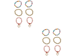 Conjunto De 4 Pulseiras Relógio Inteligentes Com Pingente,