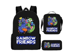 Mochila Rainbow Friends Para Alunos Do Ensino Fundamental E Médio, Mochila De Desenho Animado Para Crianças, 4 Nmaov Olysi Shop