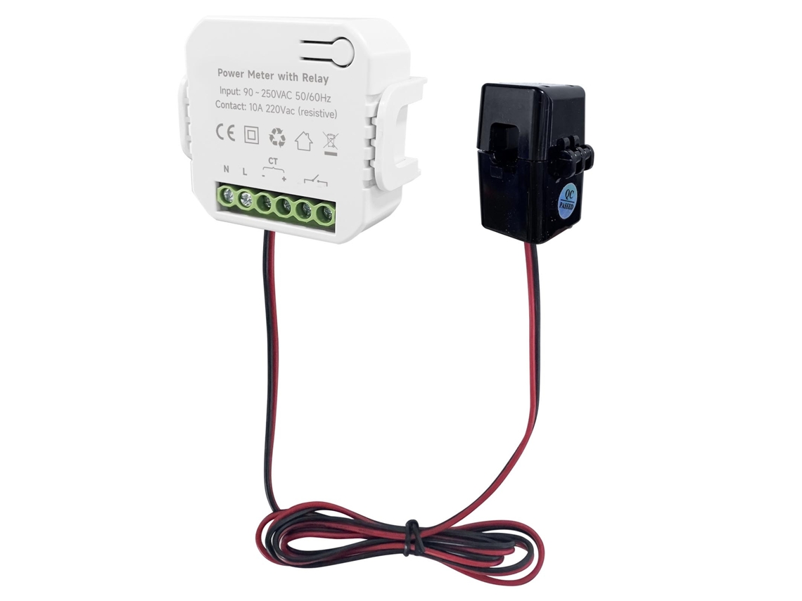 Laxiscreed Monitor De Energia Inteligente Wifi Para Monofásico Com Medição De 200a E 90-250vac