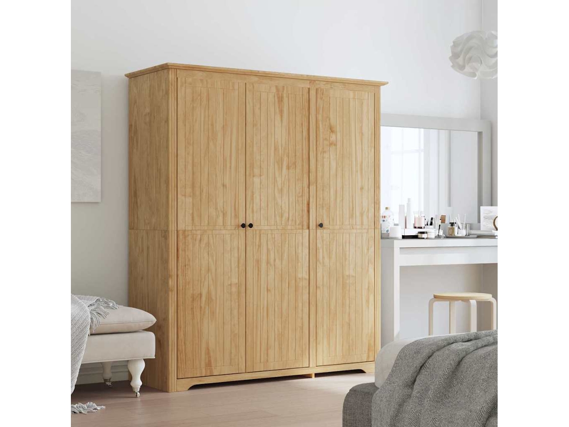 Vidaxl Guarda-roupa Bodo Marrom Mel 146 X 53,5 X 173 Cm