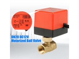 Válvula De Esfera Elétrica Laxiscreed Com Atuador De Cobre Para Ar Condicionado, Dc12v