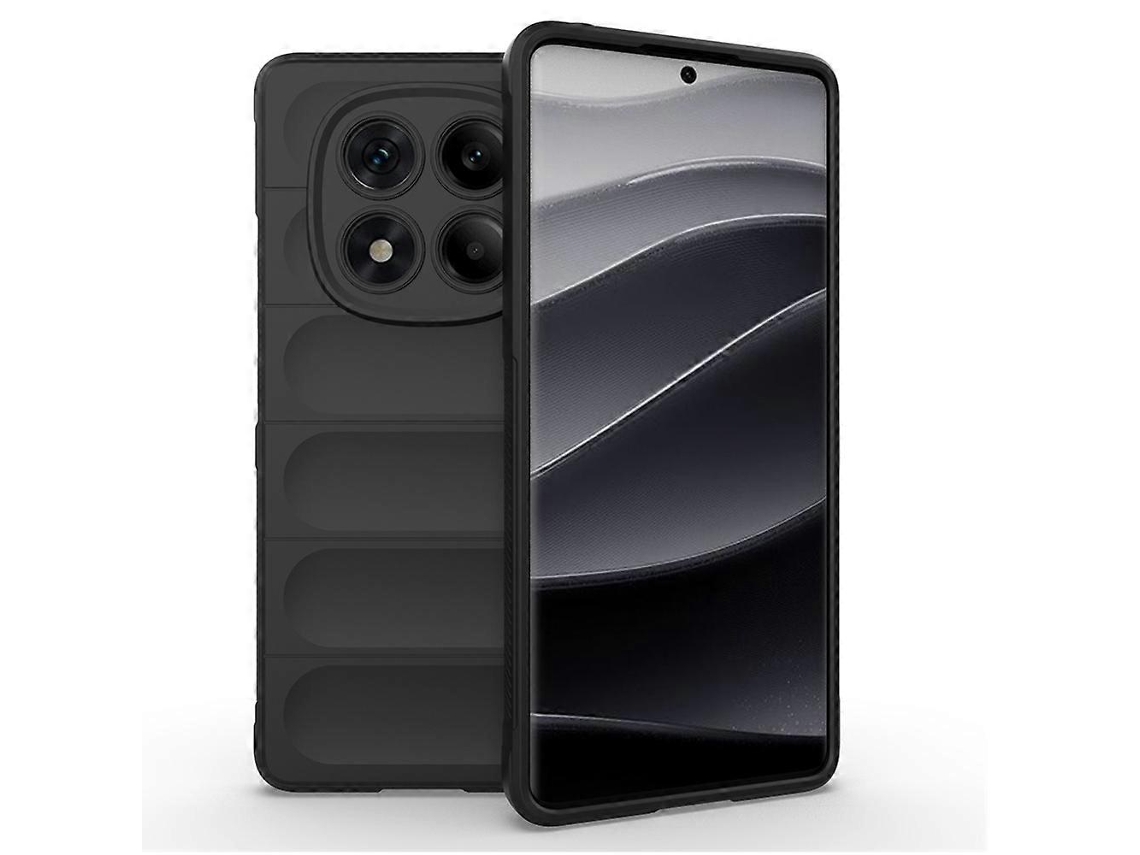 Capa Traseira Resistente E Antiderrapante De Tpu Macio Para Xiaomi Redmi Note 14 Pro 4g, Preta