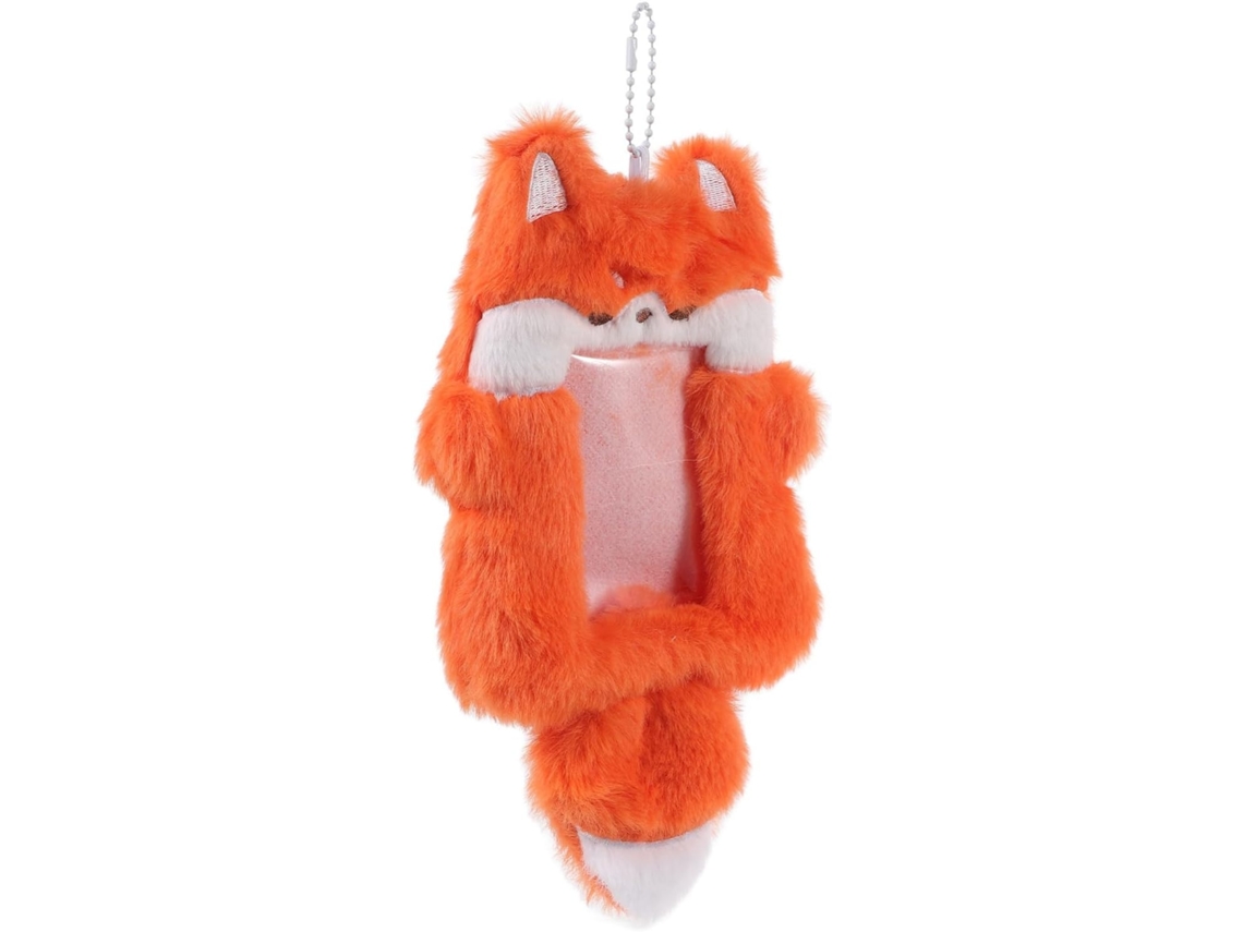 Lurelia Porta-cartões De Peluche Com Chaveiro Animal, Moldura Foto K-pop Laranja