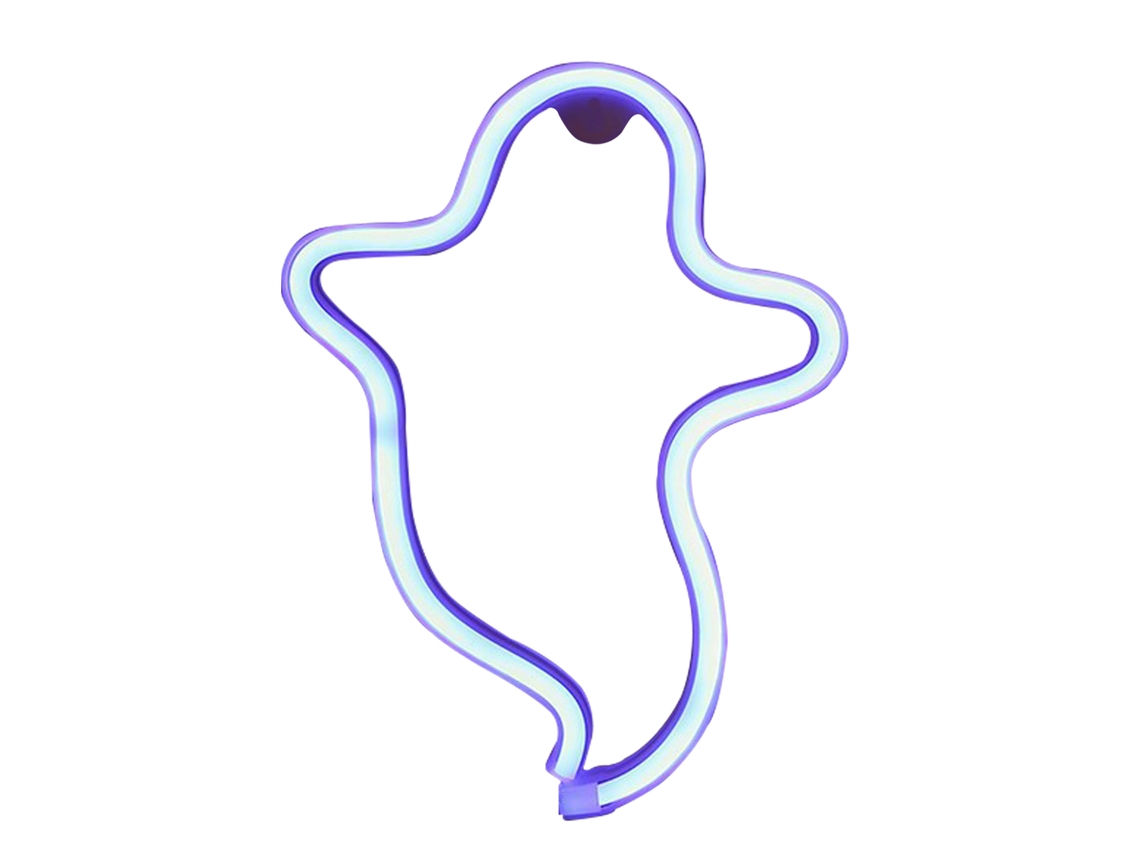 Laxiscreed Luz De Parede Natalina Neon Fantasma Azul Para Decoração De Bar E Sala