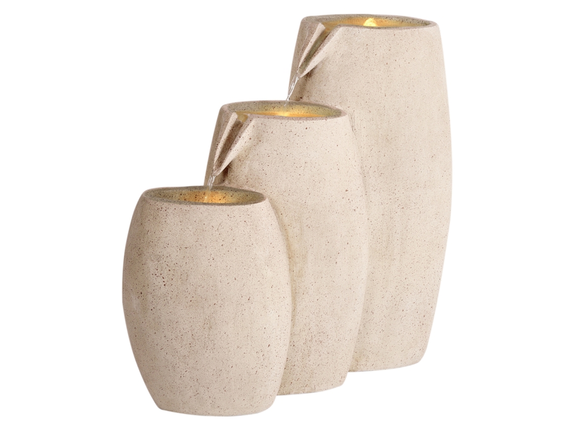 Fonte De Jardim Arkle Led Creme