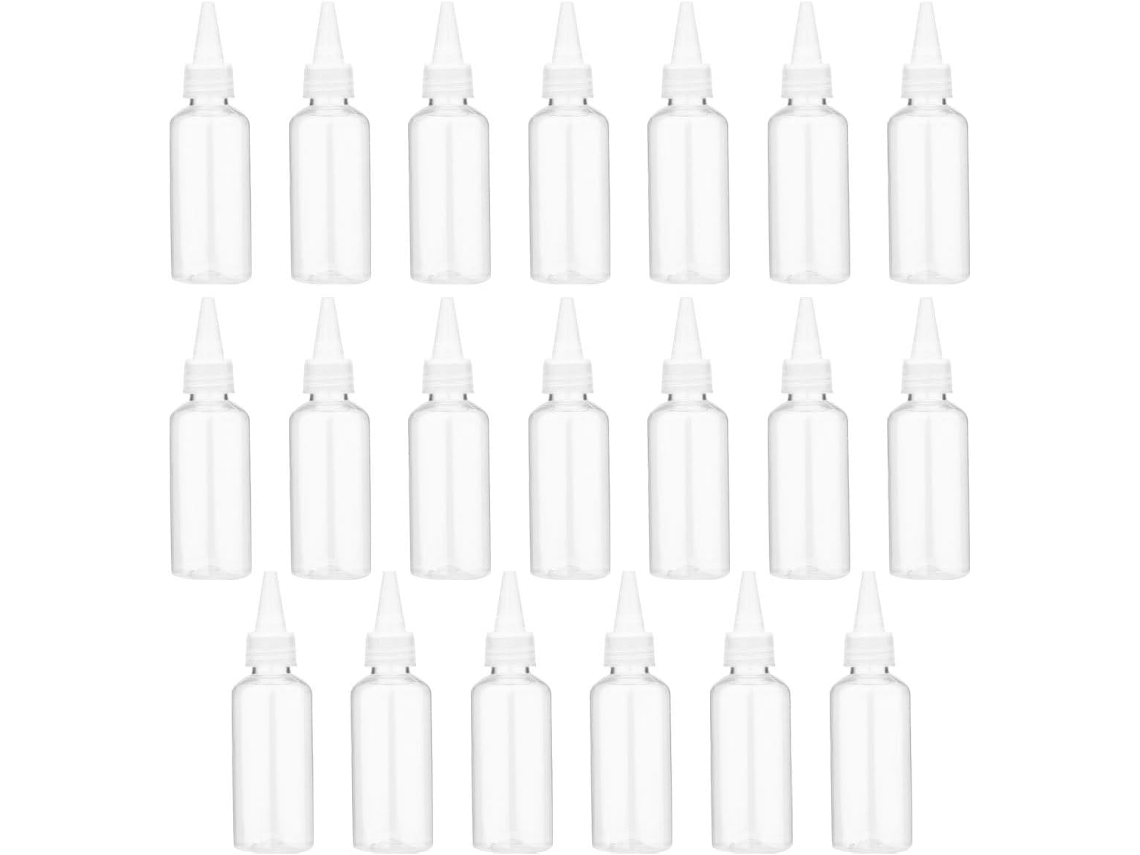 Ciieeo - De 1 Frasco Dosador De Plástico Transparente Para Pigmentos E Líquidos