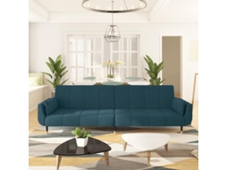 Sofa Bed, Sofa Beds Vidaxl Azul Veludo (n/a)