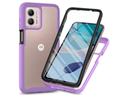 Protetor De Tela Céu Estrelado Com Película Pet Integradaroxo - Motorola G10 Power