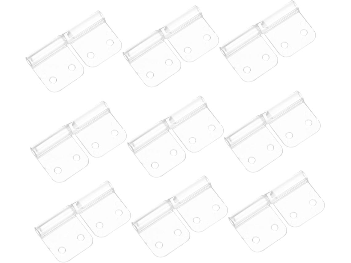 10 De Acrílico Para Portas Armário, Com Furos E Formato Bandeira