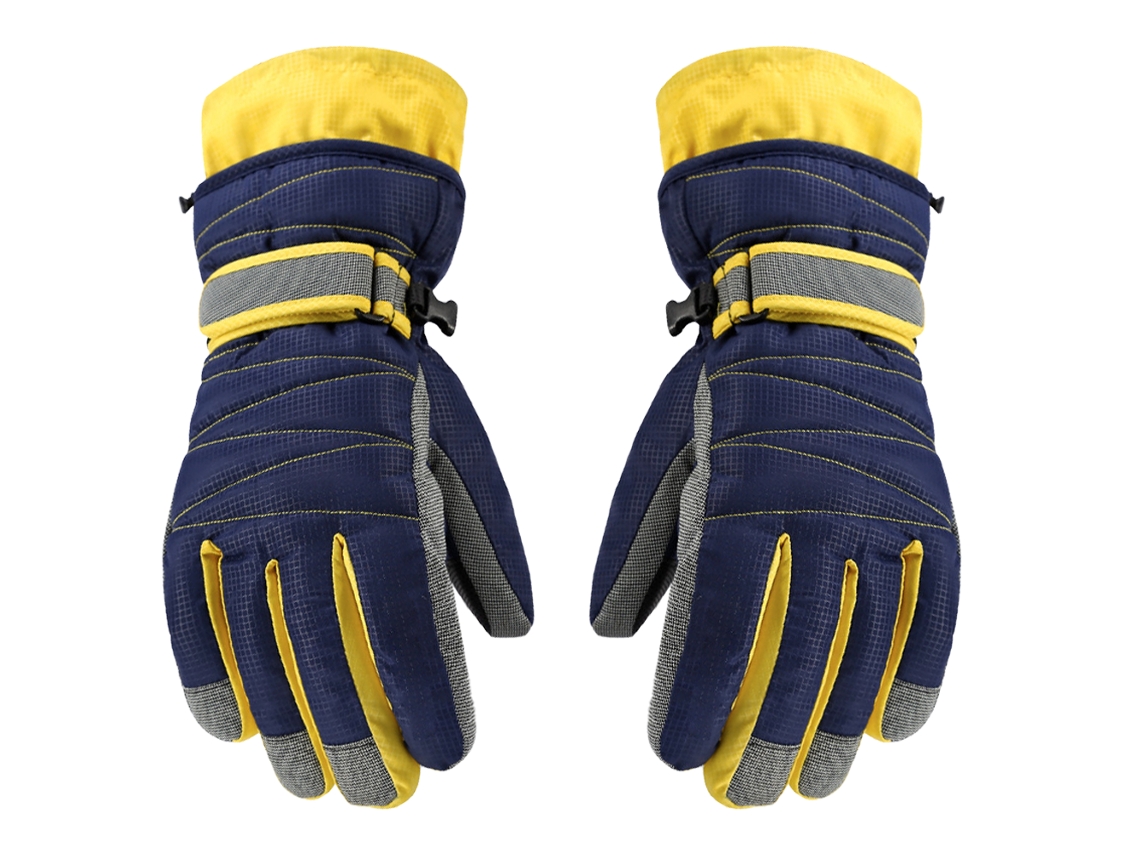 Luvas Quentes De Inverno Para Clima Frio Luvas De Esqui Luvas De Neve Snowboard Azul Aquaforge