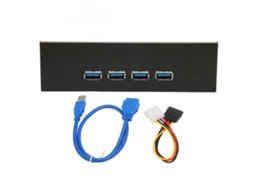 Hub De Painel Frontal Usb 3.1 5.25in 4 Portas 10gbps Usb3.1 Gen 2 Plug And Play