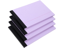 Lote De 4 Blocos-notas Lignés Détachables, Carnet D'idées Portable En Papier, Format Légal, Travail Notes
