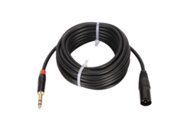Lurelia Cabo De Áudio Xlr/trs Macho Trs 3 Pinos 6,35 Mm 1/4" 8 M, Balanceado, Para Microfones, Mixer, Amplificador E Colunas Ativas