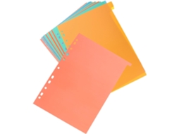 Divisórias de papel PP laranja para arquivo 31 Folhas Com Abas, ideias para decoração escolar e de mesa, para