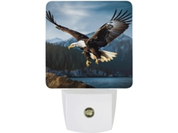 Luminária De Parede Com Plugue Caça Águias, Luz Noturna Crepuscular, Luz Led Branca, Lâmpada Econômica