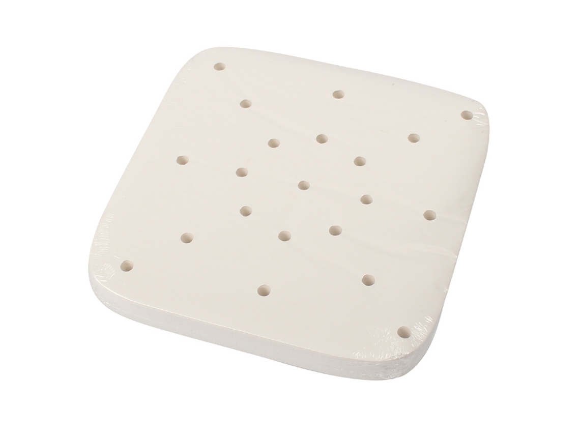 Papel Manteiga para Fritadeira a Ar de 8,5 Polegadas, 100 Folhas, com Furos, Absorvente de Óleo MDUG (branco)