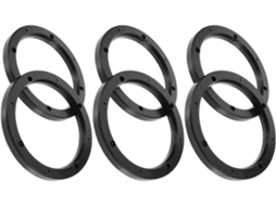Conjunto de 6 espaçadores Ocos em ABS para alto-falantes, para instalação.