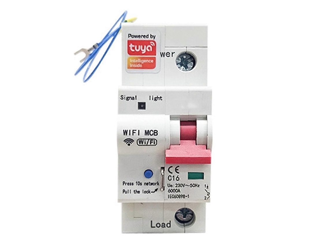 Lurelia Medidor De Energia Inteligente Tuya Wi-fi 1p Com Interruptor, Medição De Kwh, Relé De Monitoramento E Vazamento