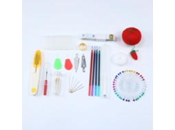 Lurelia Kit Bordado Ponto Cruz Bambu 30,5 X 45,7 Cm 5 Bastidores 3 Peças Natural Com Bastidor