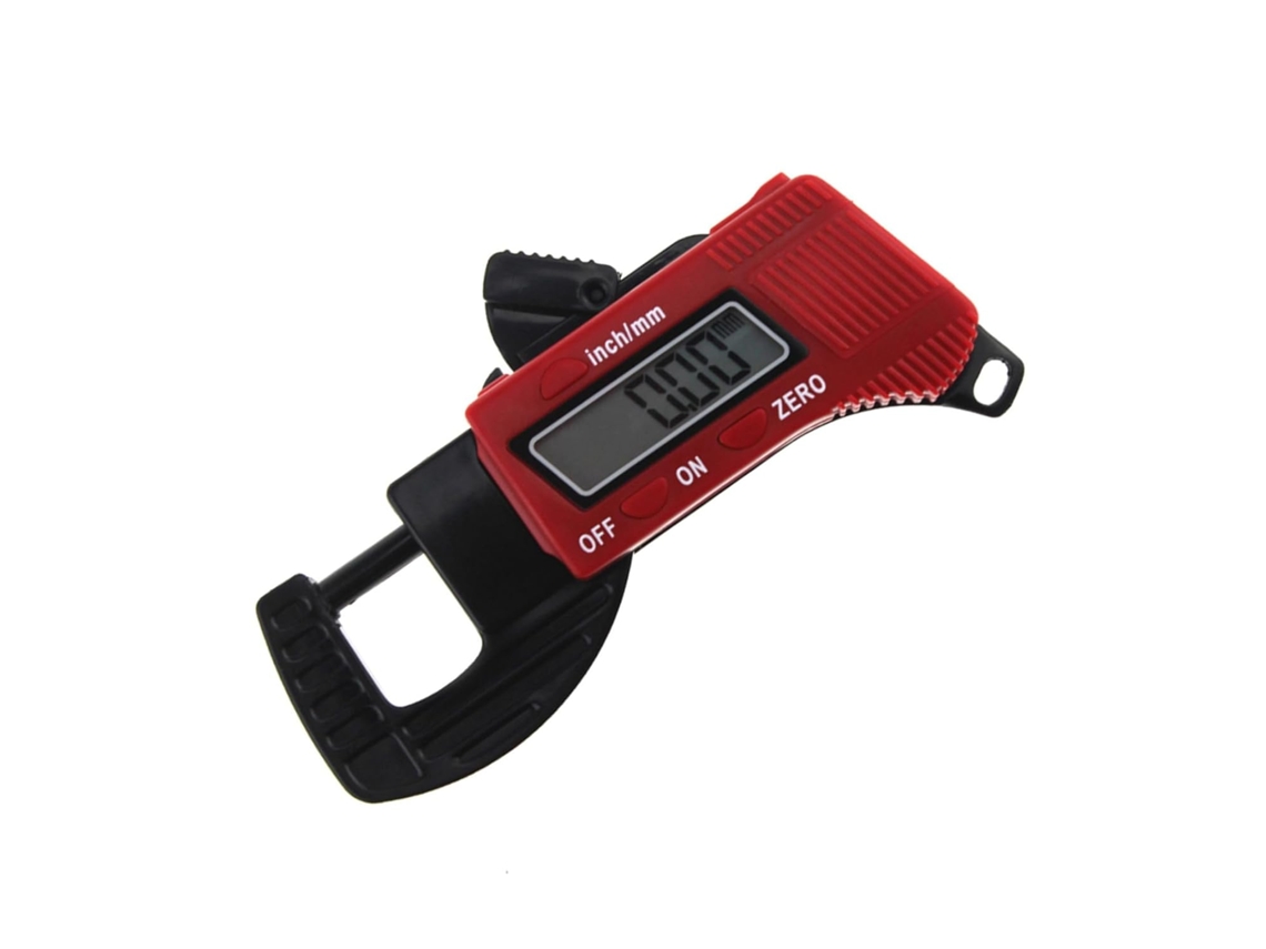 Cabilock 2 Peças Medidor De Espessura Digital Portátil Vermelho Em E