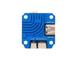 Receptor Bayckrc Ur1000 de 120 Mm, Banda Dupla de 2,4 Ghz/868 Mhz/900 Mhz, 1000 Mw, para Drones de Corrida Fpv e Aviões Rc. MDUG