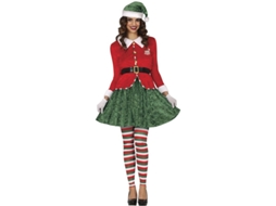 Fantasia de Elfo Ajudante do Papai Noel com Cinto para Mulher