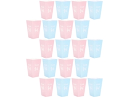 Caixas Para Revelação De Gênero Packove, 24-unidades, Papel Resistente, 12-azuis, 12-rosas, Para Festas Infantis E Chás