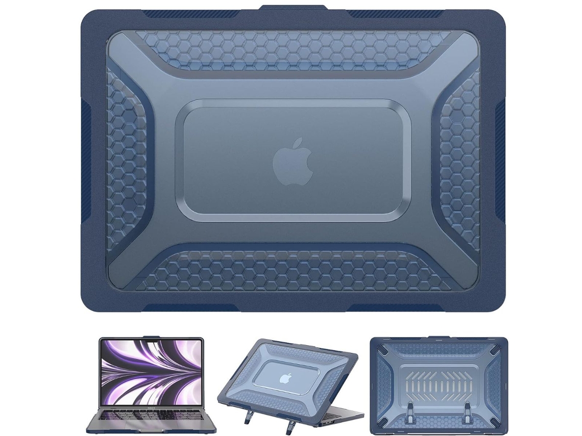 Capa Life Armor para Macbook Pro 16 M2 Azul ANTIIMPACTO!