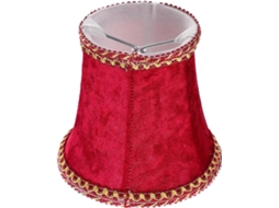 Abajur de Mesa em Tecido Vermelho Quente SFUSHOS