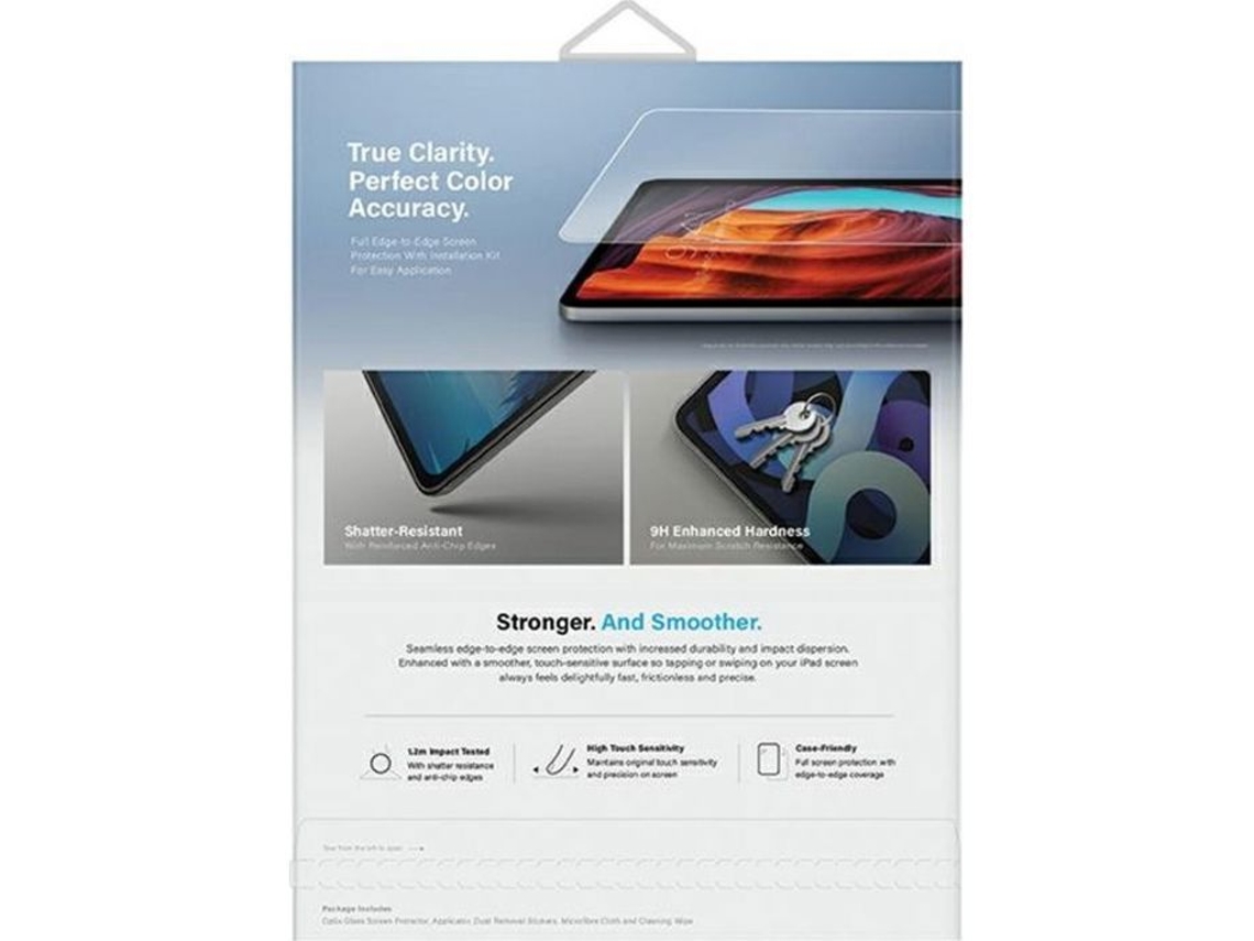 Vidro temperado transparente Optix para iPad Pro 13 com aplicador Uniq (2024)