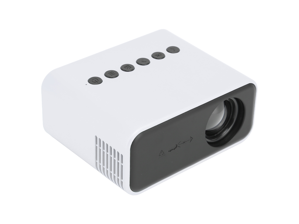 Aetheria projetor Mini Portátil Led Home Theater 1080p com Alto falante para Filmes e Vídeos Us Plug Branco