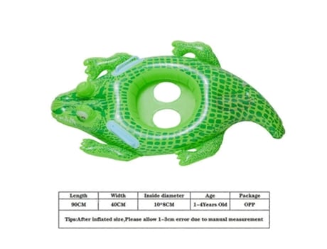Boia de natação inflável, boia de piscina, brinquedo fofo para bebês, crianças, anel de natação circular com apoio de braço Wiuos