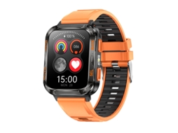 (laranja/preto) Smartwatch Esportivo Com 512 Mb De Memória, Compatível Com Fones De Ouvido Tws