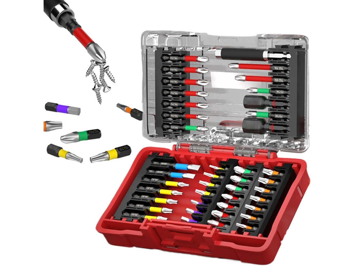 Conjunto de 42 Bits Magnéticos para Chave Fenda Arco-íris CHABERLU