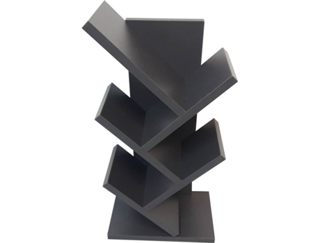 Estante HENOR (Preto - Melamina - 61x30x18 cm)