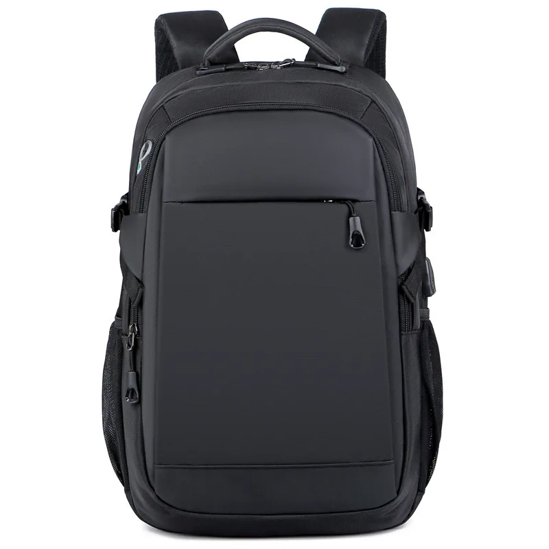 (5022-preto) Nova Mochila Masculina, Bolsa De Nylon Para Notebook De Grande Capacidade, Mochila Escolar Multifuncional Com Interface Usb