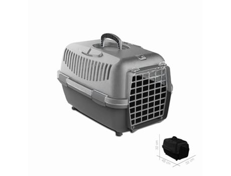 Transportadora Animais Nomade Cinza 48x32x32 cm