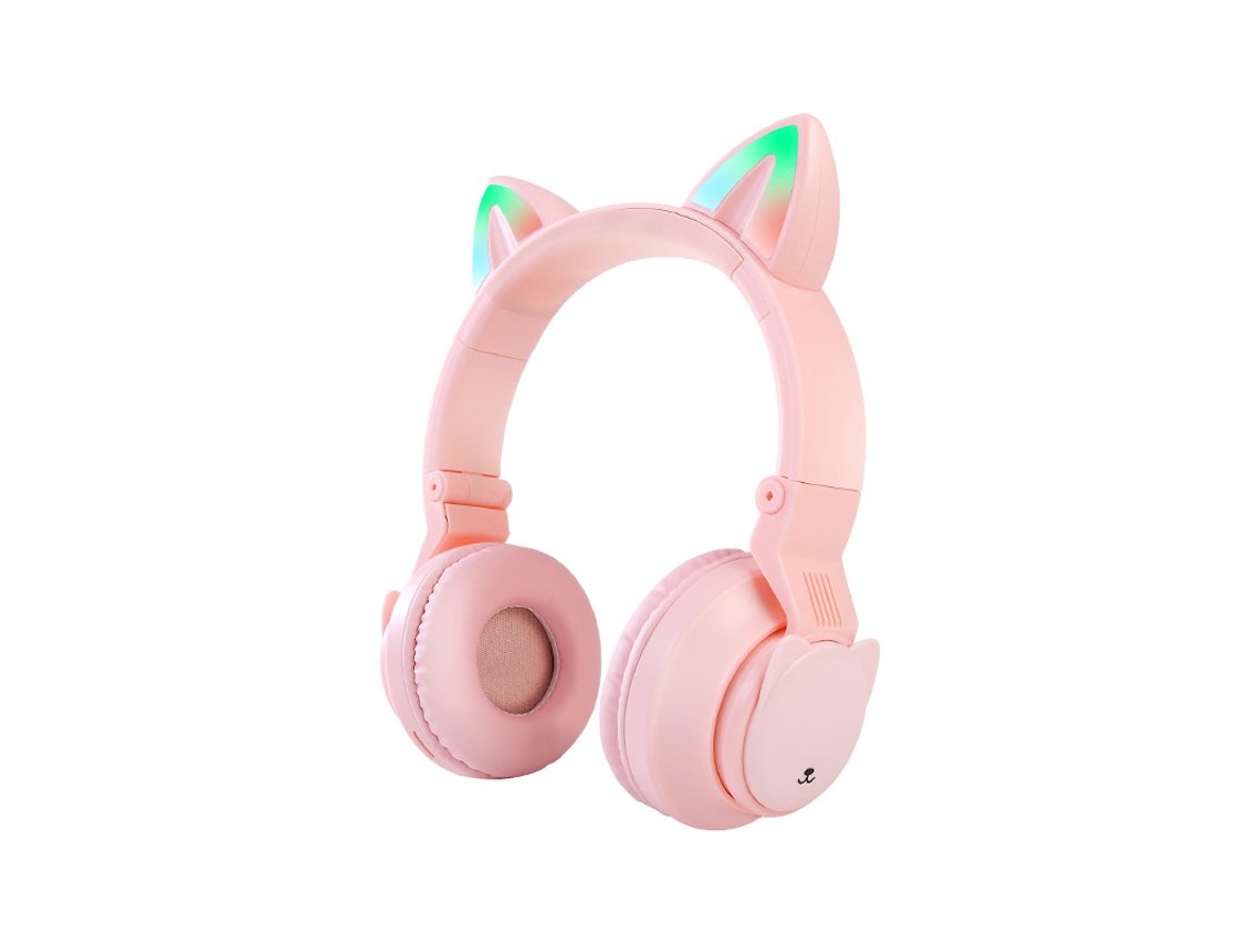 Auscultadores Bluetooth TRUMSEN Pt02 Over Ear Rosa