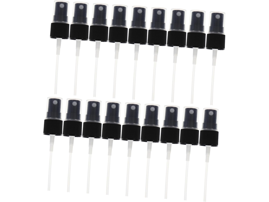 Conjunto de 40 pulverizadores finos Nevoa em plástico transparente com tampa transparente.