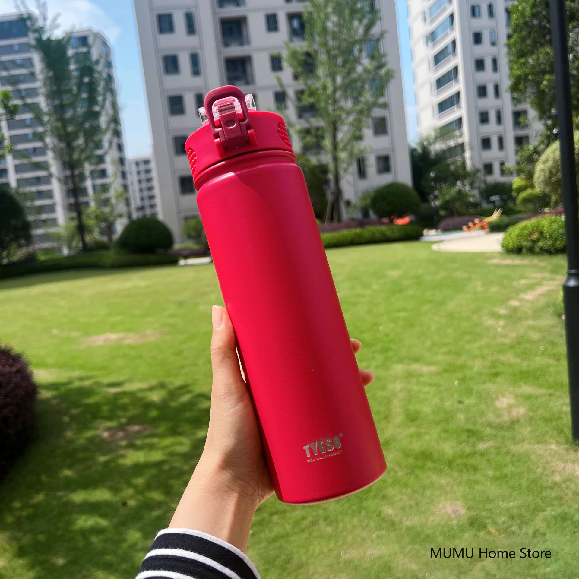 Garrafa Térmica/copo Térmico Para Carro Em Aço Inoxidável (vermelho, 600 Ml), Ideal Para Bebidas Quentes E Frias.