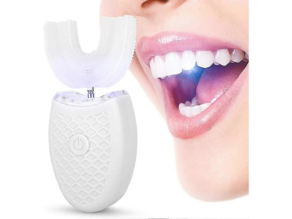 Escova De Dentes Em Formato De U Para Adultos, Escova De Dentes Elétrica Sônica Com Limpeza Automática.