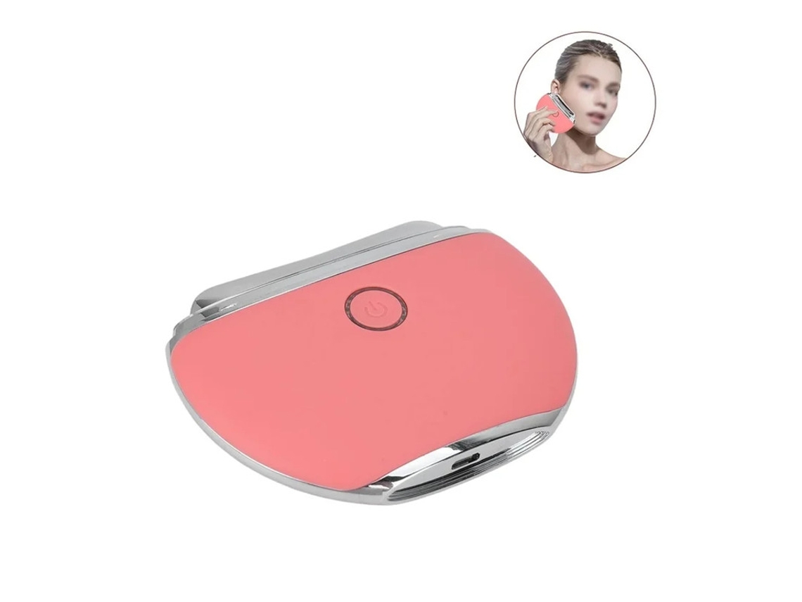 Aparelho De Massagem Para Lifting Facial Ultrafino Promove O Metabolismo Linfático Massajador Facial Elétrico Para Casa Para Homem Rosa Bestvite