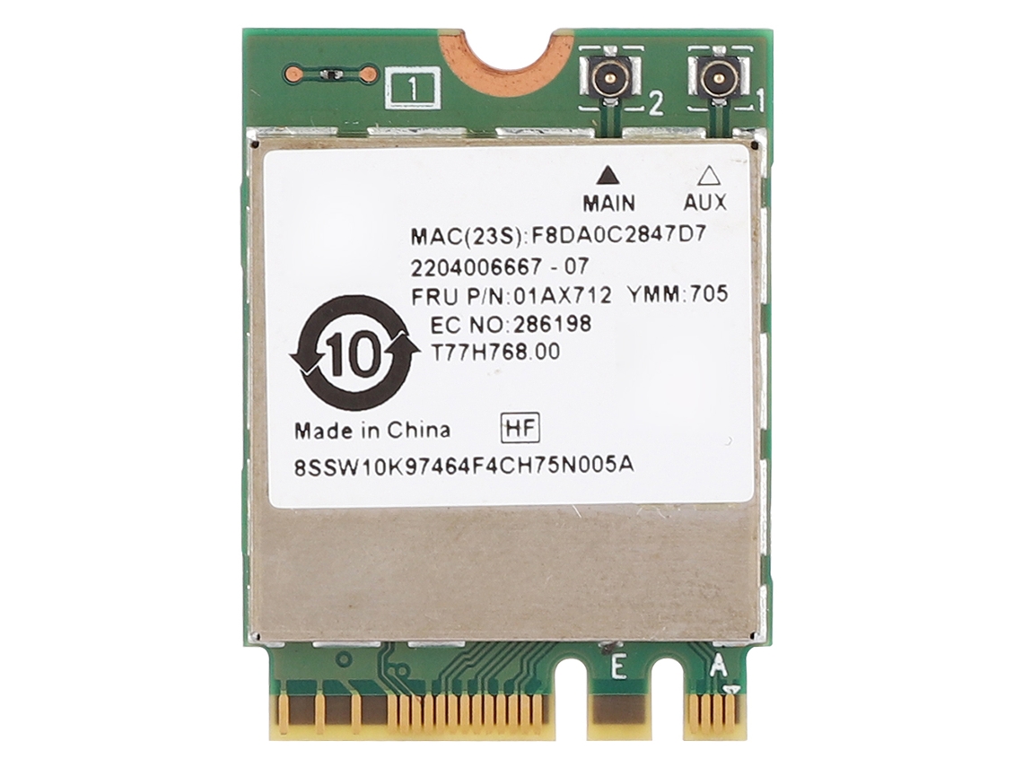 Placa Sem Fio Rtl8822be Interface Ngff/m.2 Bluetooth 4.0 Wifi 433m