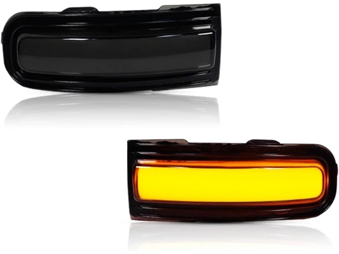Conjunto De Luzes Indicadoras Direção Em Led Âmbar Com Faixa Completa, Flash Sequencial, Para Retrovisores Laterais Do