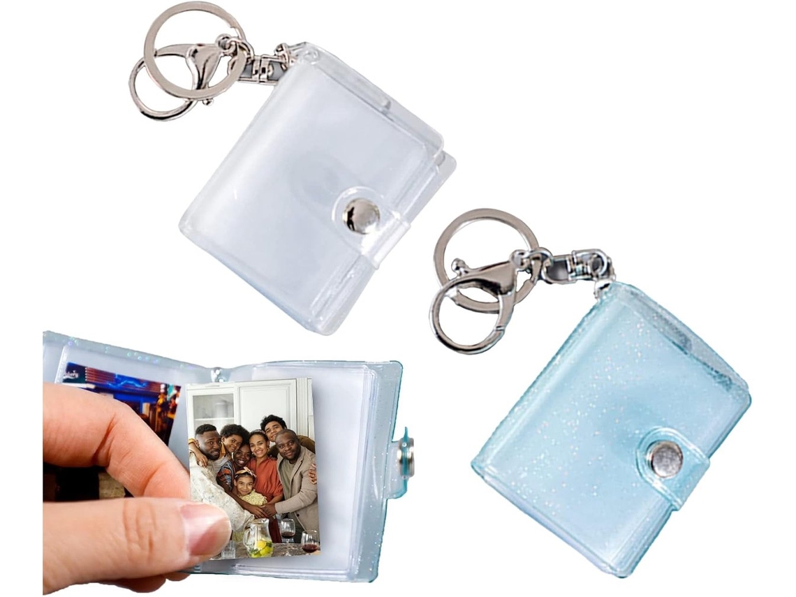Conjunto Com 2 Álbuns Pequenos De Inserção Para Fotos De 2 Polegadas