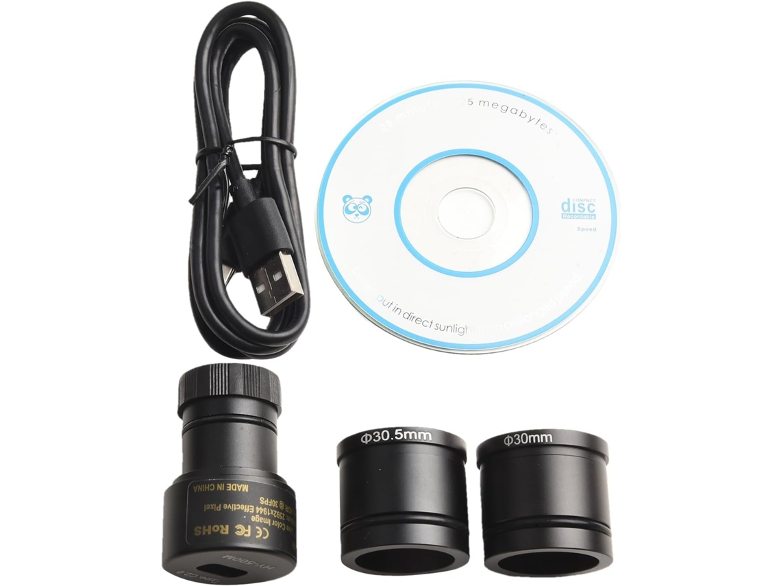 Microscópio Eletrônico Digital Cmos Usb De 5 Mp Com Ocular Para Sensores