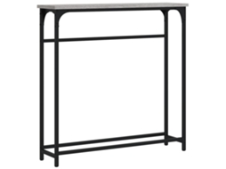 Console Table, Console Tables Vidaxl Cinzeto Madeira Processada (n/a)