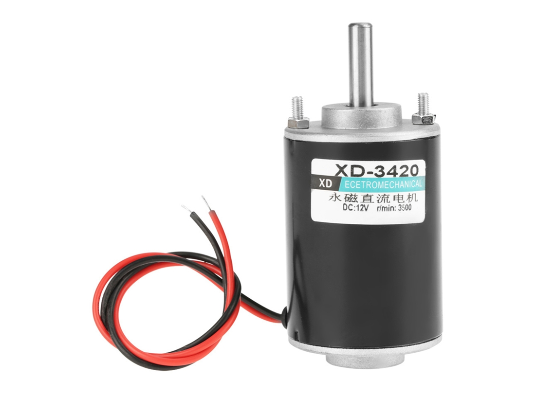 Motor DC Xd‑3420, 30W, Alta Velocidade, CW/CCW, 12V, 3500rpm