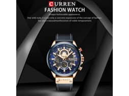Reloj Hombre De Cuarzo Correa De Cuero 3atm Cronómetro Calendario Moda Diario Y Negocios