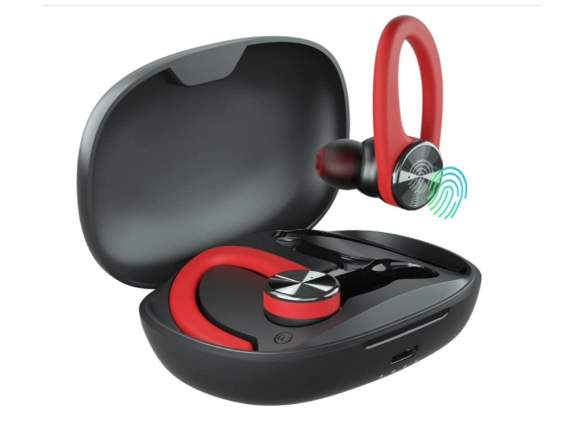 Earbuds Sem Fios Ios Yizhood Bluetooth Vermelho